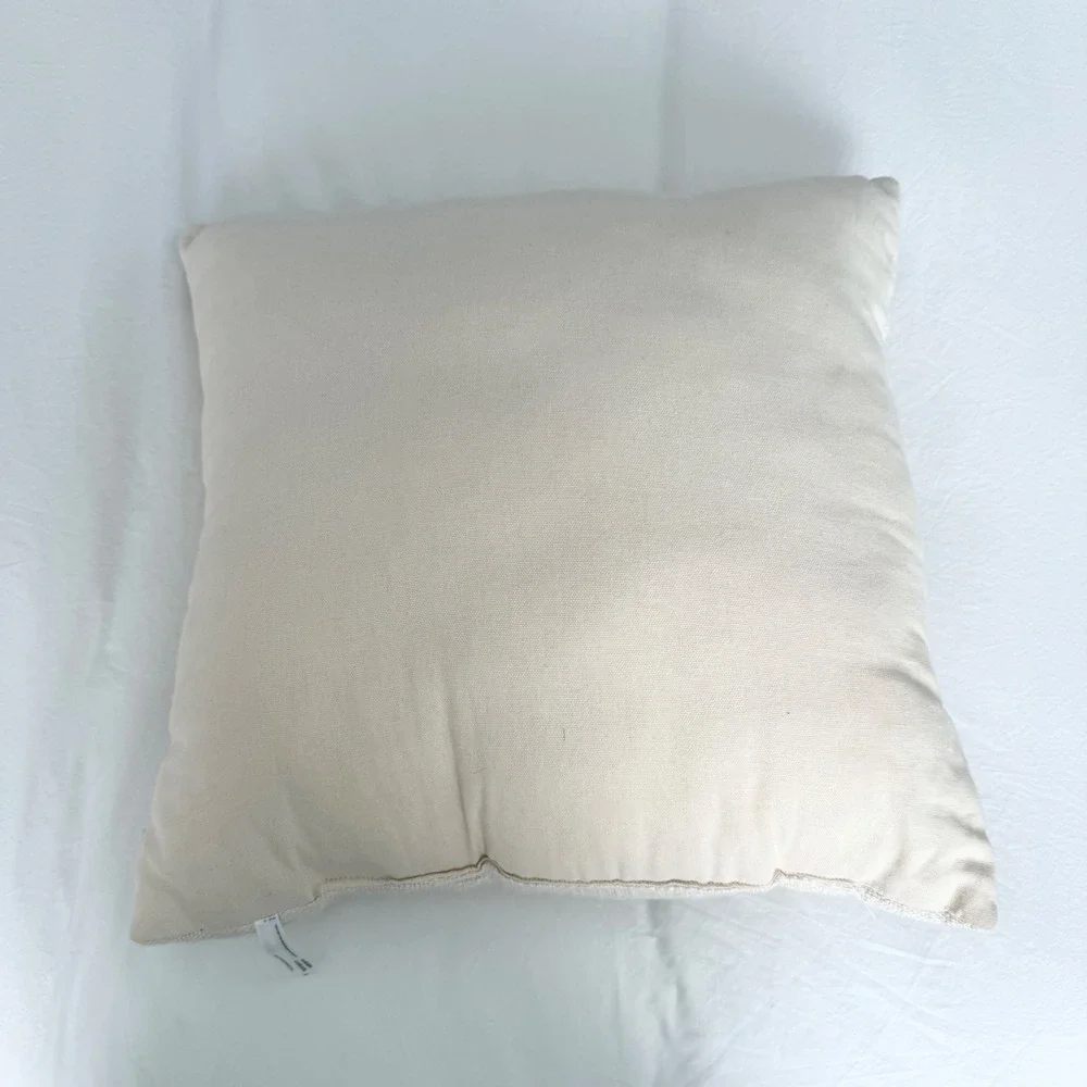 Urban Outfitters Taurus Embroidered Pillow Zodiac Bull Floral Cotton Cushion